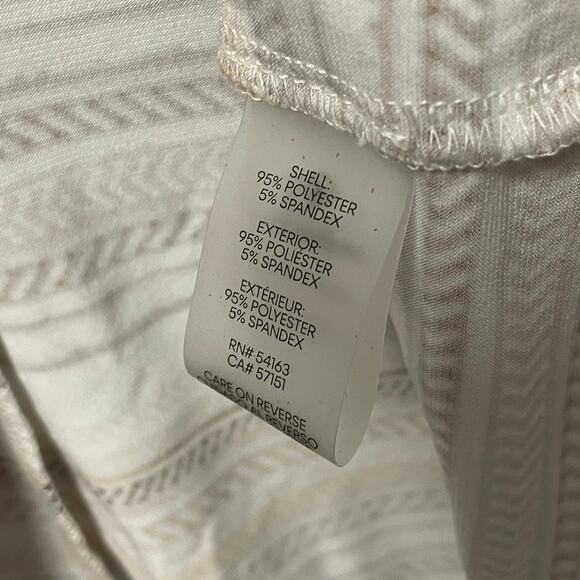 Calvin Klein Neutral Striped Sleeveless Top Womens Plus Size 1X - Picture 6 of 6